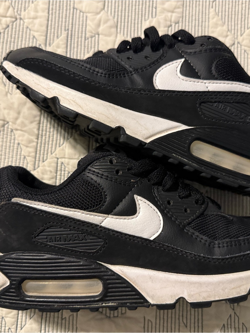 Nike Black and White Air Max Sneakers - Picture 2 of 8